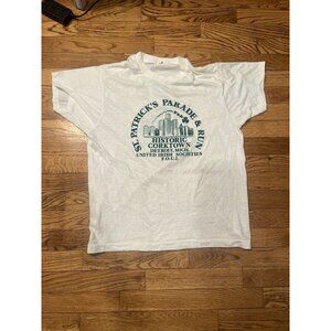 Vintage St. Patrick's Race Corktown Detroit Screen Star Shirt XL (Fits Small!)